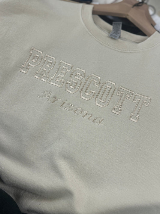 Embroidered Prescott Crew Neck